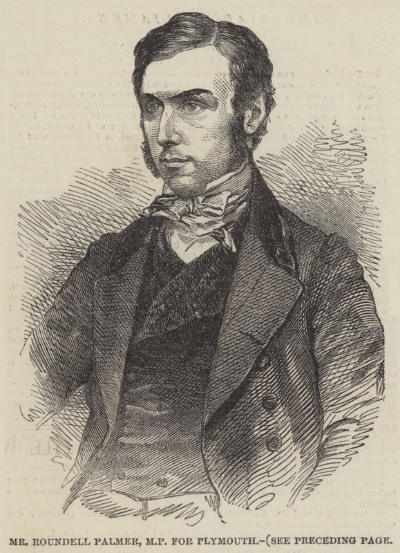 Mr Roundell Palmer, MP för Plymouth (gravyr) av English School