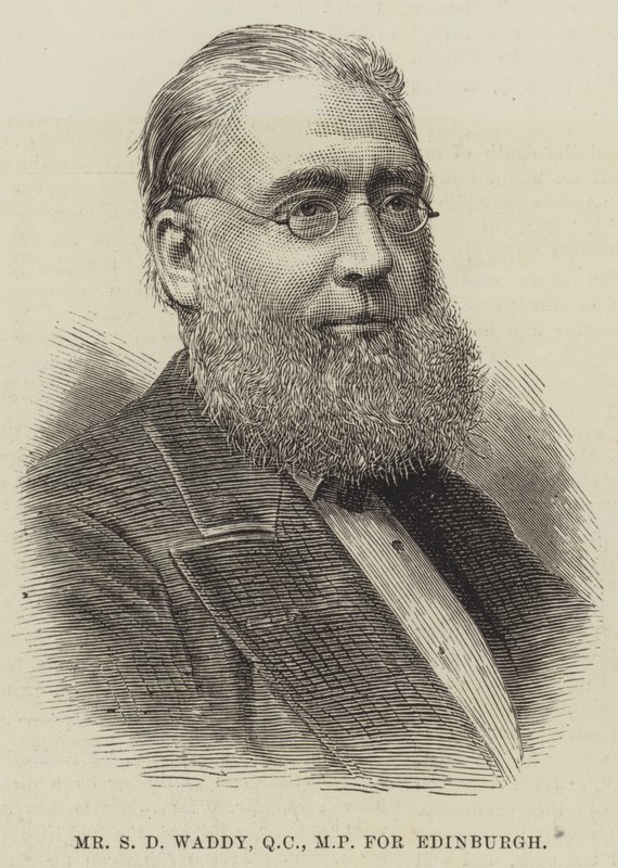 Mr S D Waddy, QC, MP för Edinburgh (gravyr) av English School