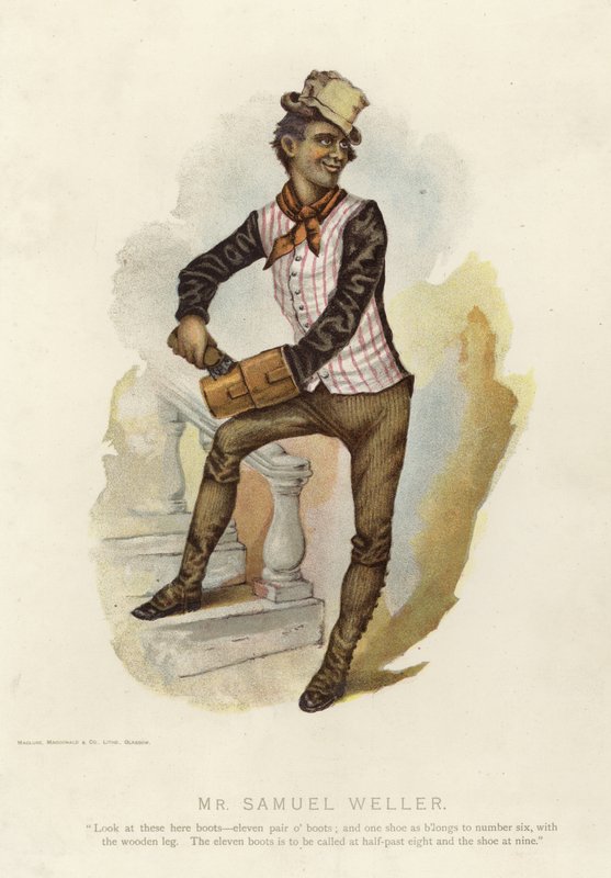 Mr Samuel Weller från Pickwick Papers av English School