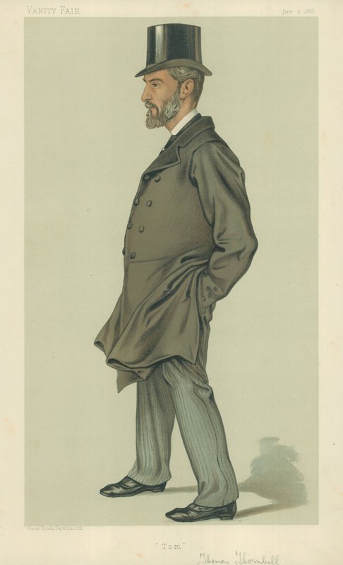 Mr Thomas Thornhill, Tom, 2 juni 1883, tecknad serie Vanity Fair av English School