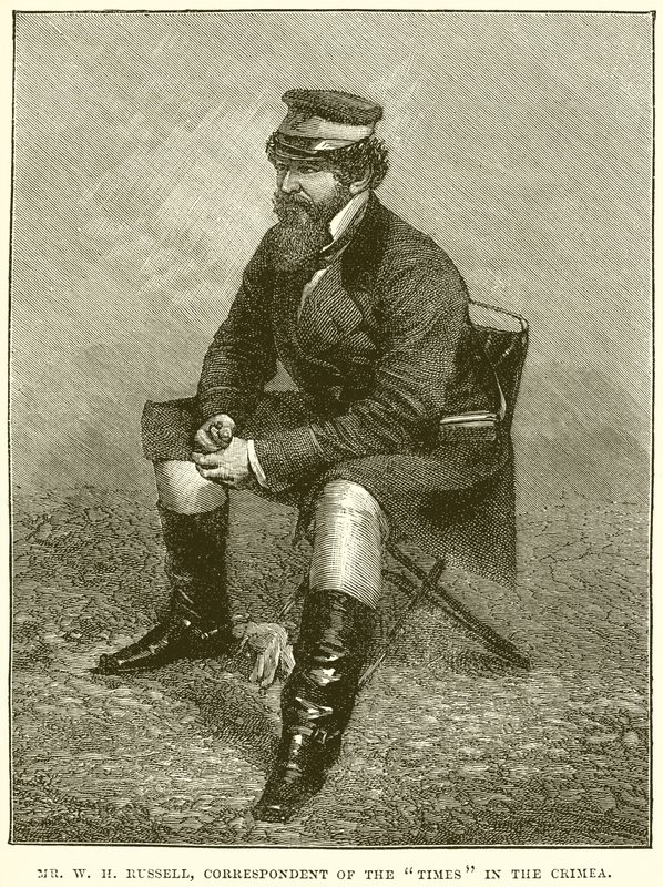 W. H. Russell, korrespondent för Times på Krim av English School