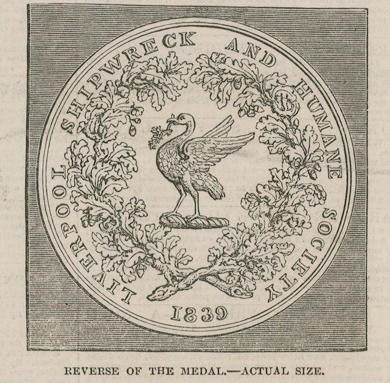 Mr Lyons designar för Liverpool Shipwreck and Humane Societies Medal av English School