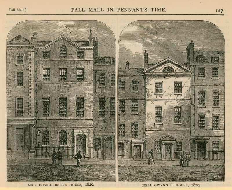 Mrs Fitzherberts House och Nell Gwynnes House, 1820 av English School