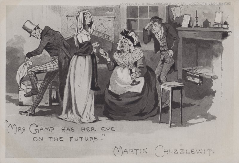 Mrs Gamp, Martin Chuzzlewit (s/v foto) av English School