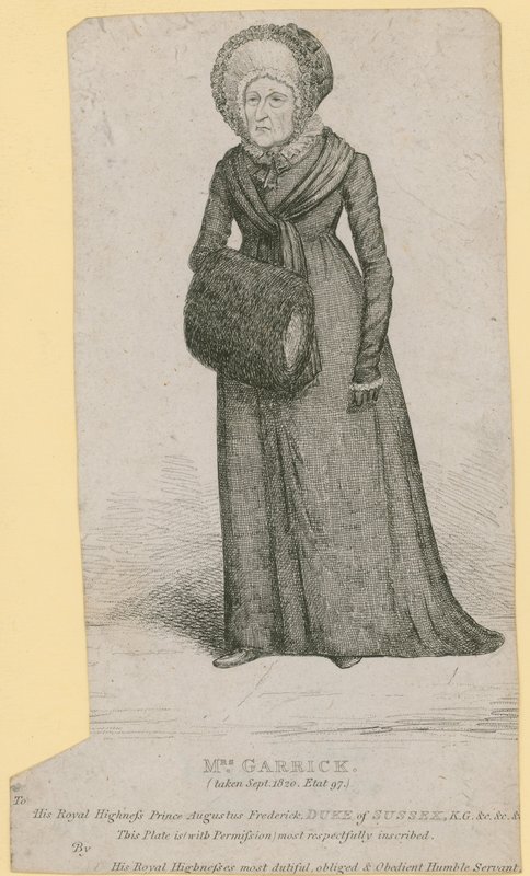 Mrs Garrick (Eva Marie Veigel), tagen i september 1820 av English School