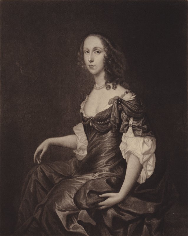 Mrs Ireton (Bridget Cromwell), Oliver Cromwells äldsta dotter (litografi) av English School