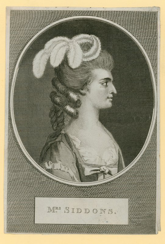 Mrs Sarah Siddons, skådespelerska av English School