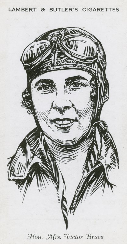 Mrs Victor Bruce, engelsk flygare, racerförare och motorbåtsförare av English School