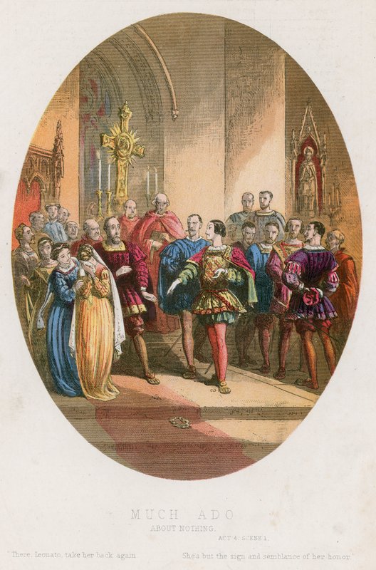Much Ado about Nothing, Act IV scen i av English School