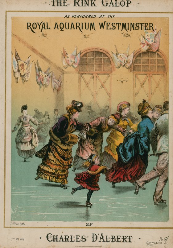 Musikmusik till The Rink Galop av Charles DAlbert av English School