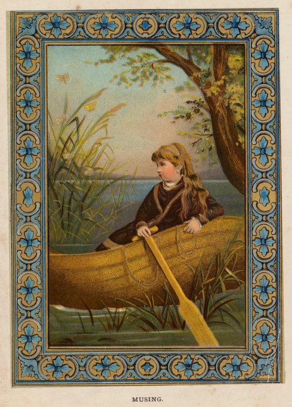 Musing (färg litho) av English School