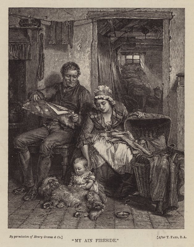 "My Ain Fireside" (gravyr) av English School