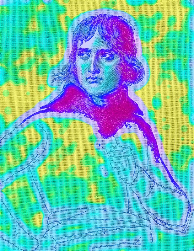 Napoleon Bonaparte, förste konsul, illustration från History of England av H. O. Arnold-Foster, publicerad 1897 (digitalt förbättrad bild) av English School