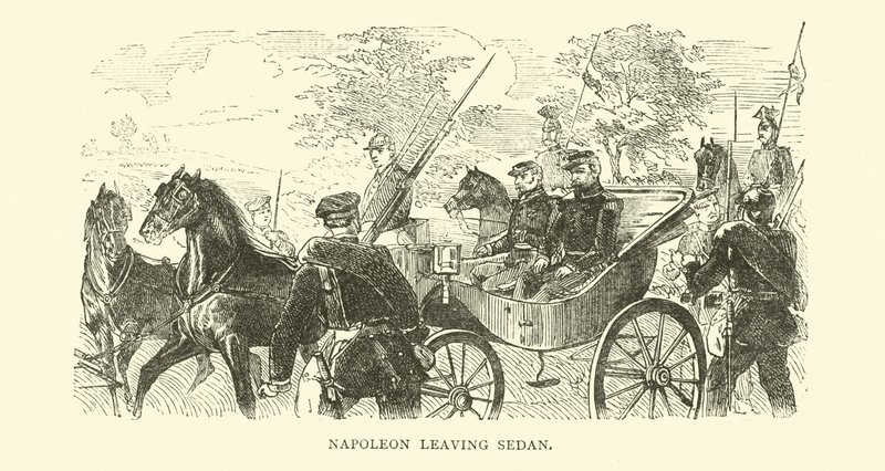 Napoleon lämnar Sedan, september 1870 av English School
