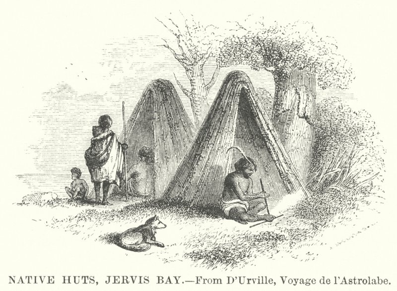 Native Huts, Jervis Bay (gravyr) av English School