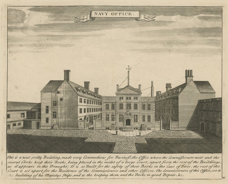 Marinens kontor, London av English School