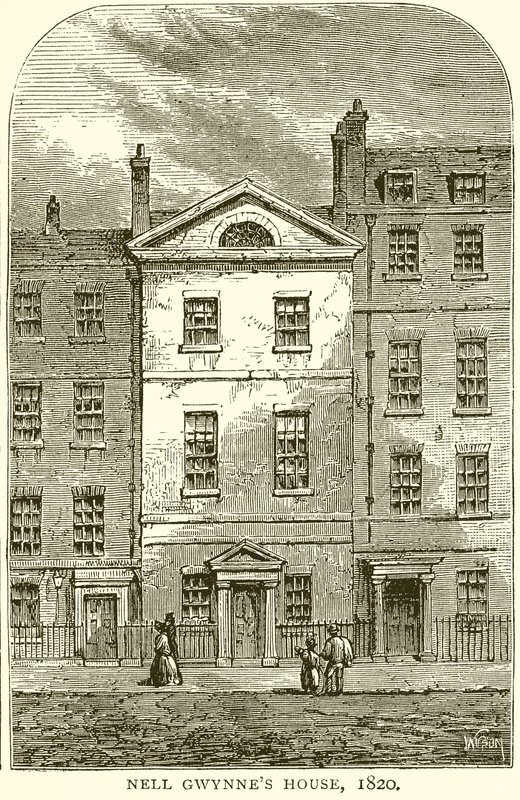 Nell Gwynnes hus, 1820 av English School