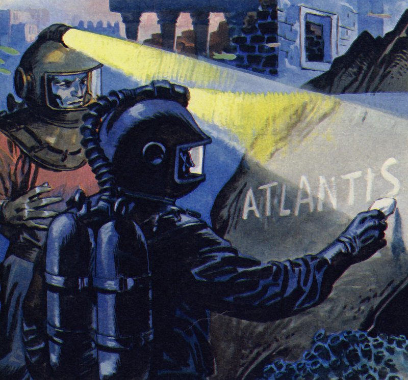Nemo skrev Atlantis i kritsten av English School