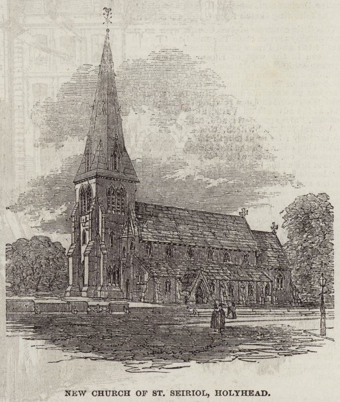 New Church of St Seiriol, Holyhead (gravyr) av English School