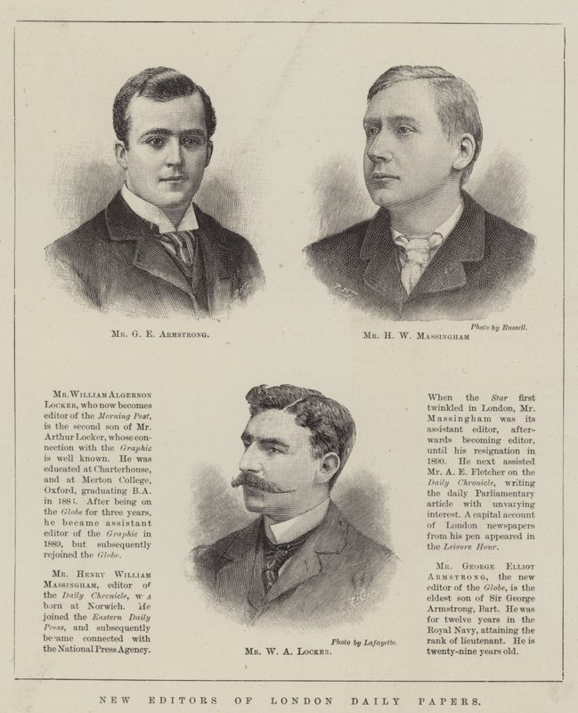 New Editors of London Daily Papers (gravyr) av English School