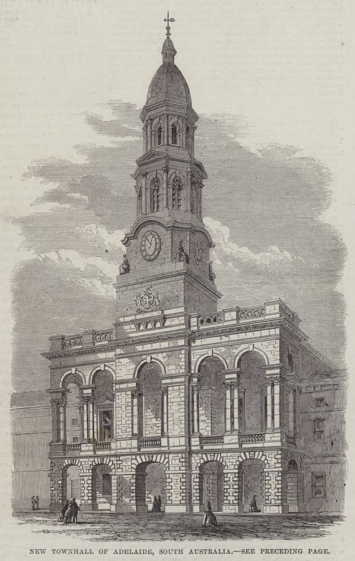 New Townhall of Adelaide, South Australia (gravyr) av English School