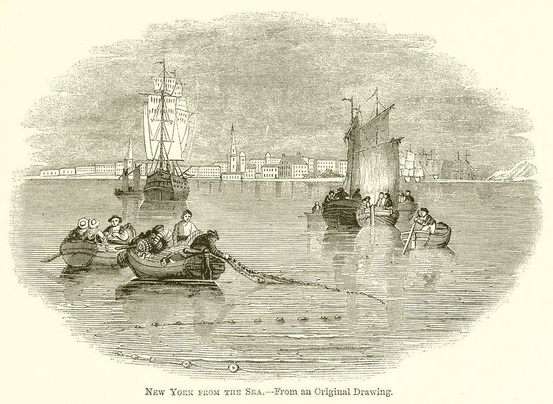 New York från havet av English School