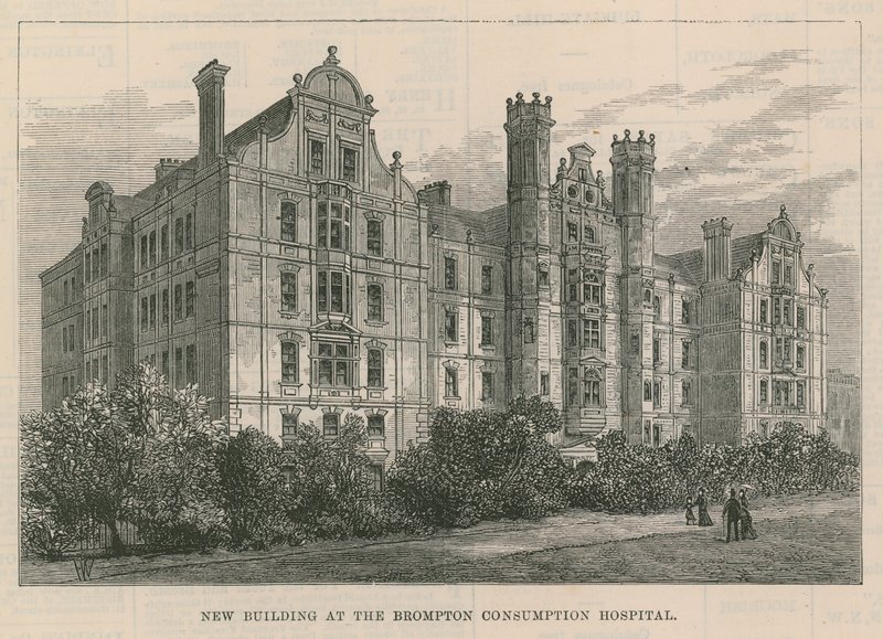 Ny byggnad på Brompton Consumption Hospital, London av English School