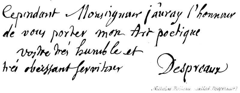 Nicholas Boileau (kallad Despreaux) av English School