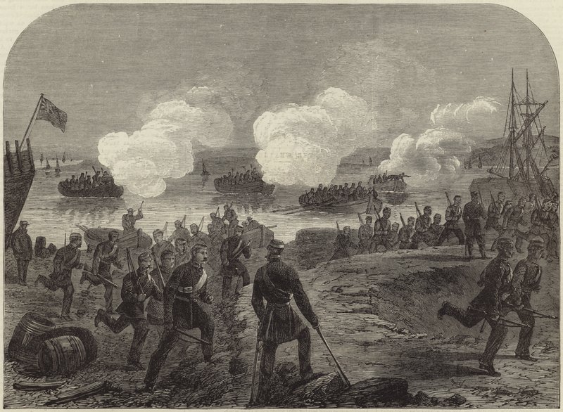 Nattattack av Kent Artillery Volunteers i Ore Creek av English School