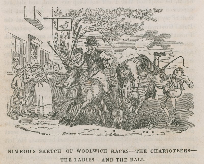 Nimrods skiss över Woolwich-lopp av English School