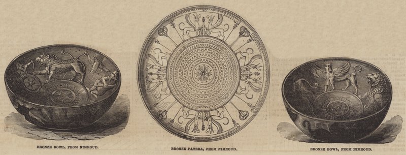 Nimroud Antiquities i British Museum (gravyr) av English School