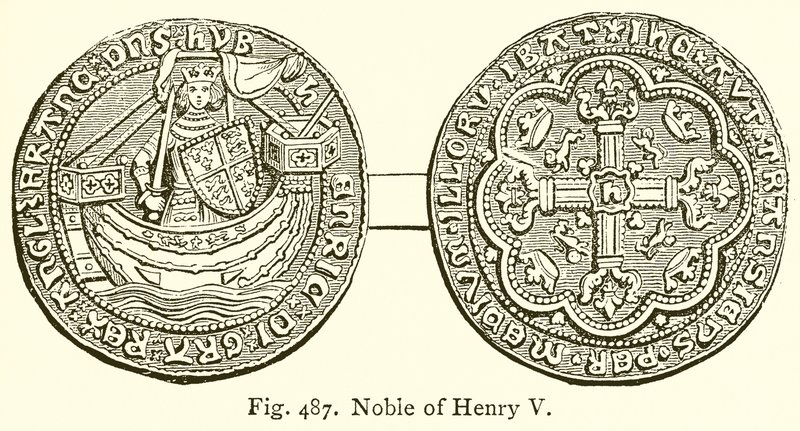 Adel av Henry V av English School