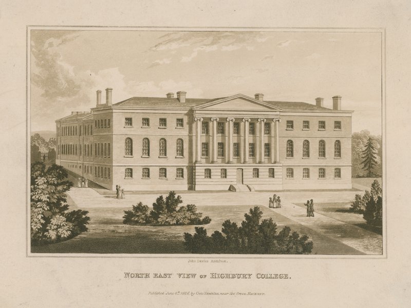 Nordostvy över Highbury College av English School