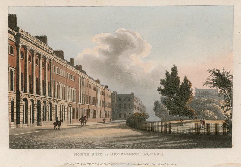 Norra sidan av Grosvenor Square av English School