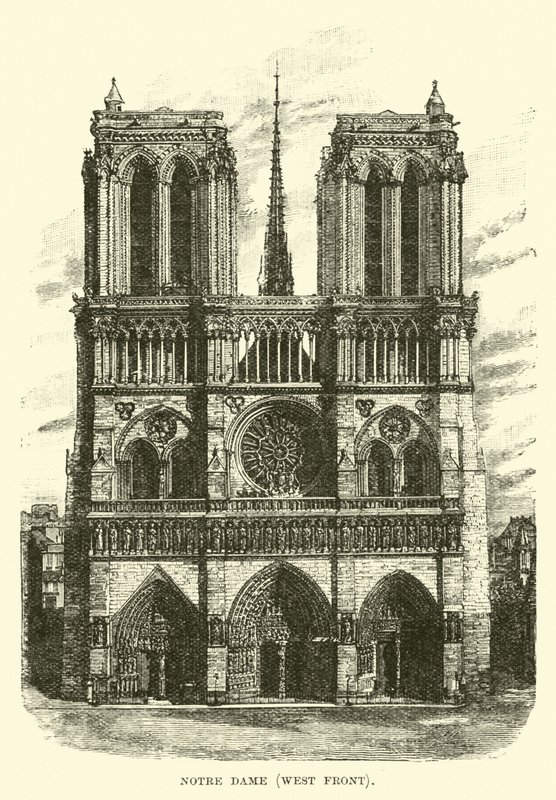 Notre Dame, västra fronten av English School