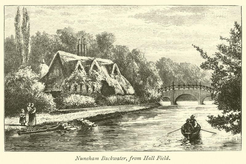 Nuneham Backwater, från Hall Field av English School