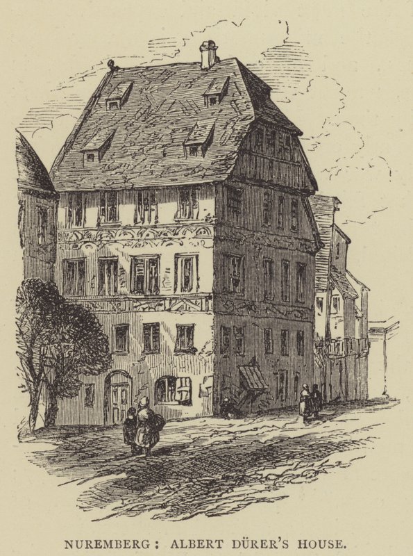 Nürnberg, Albert Durers hus (gravyr) av English School