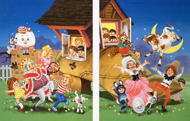 Nursery Rhyme karaktärer av English School