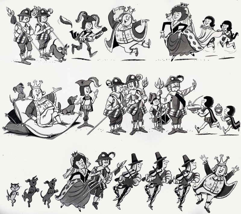 illustrationer för barnrim av English School