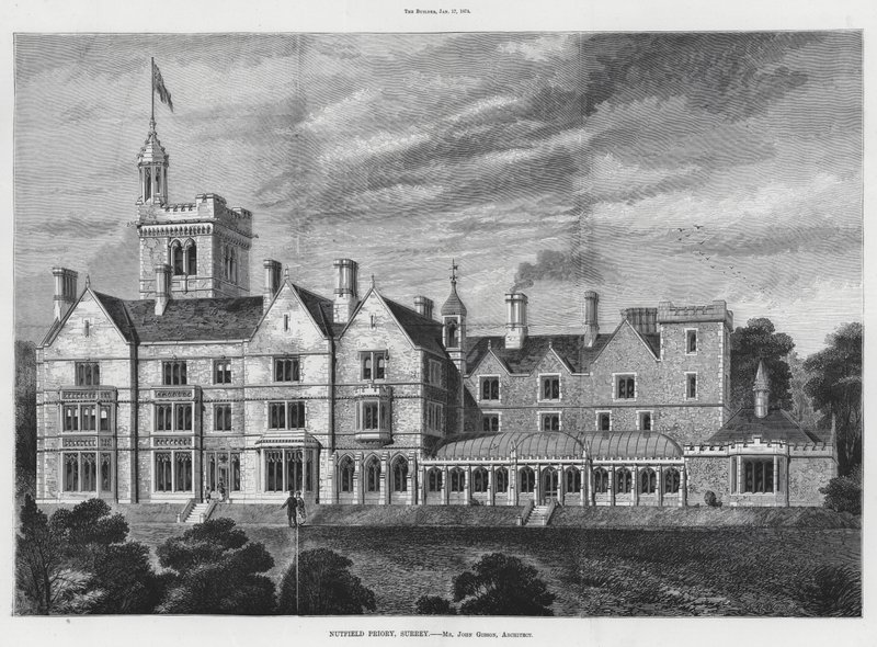 Nutfield Priory, Surrey (gravyr) av English School
