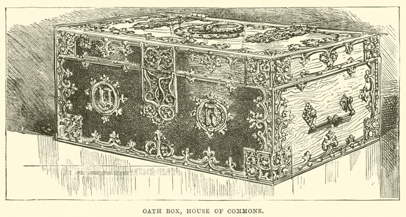 Oath Box, House of Commons (gravyr) av English School