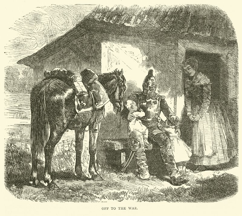 Ut i kriget, oktober 1870 av English School
