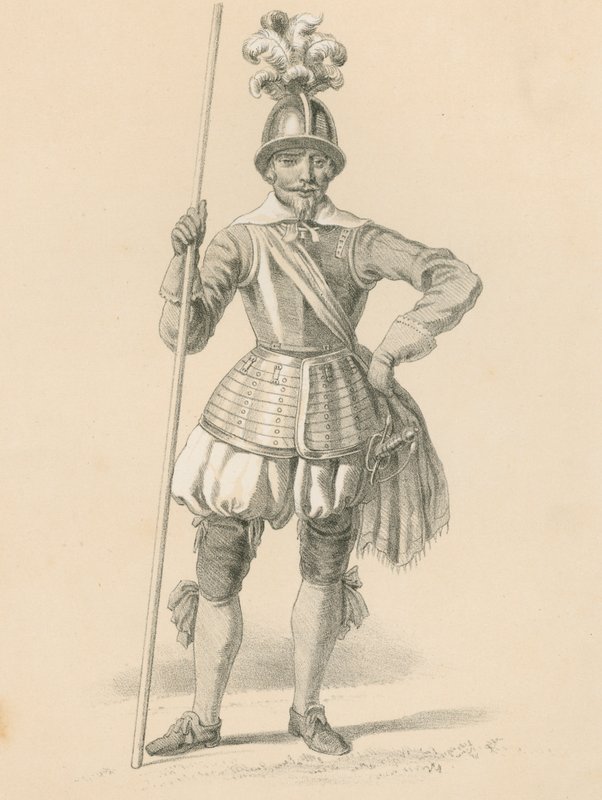 Officer i Pikemen, 1650 av English School