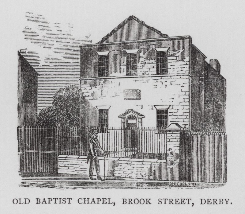 Old Baptist Chapel, Brook Street, Derby (gravyr) av English School