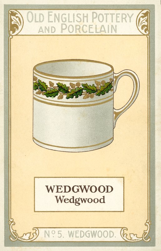 Gammal engelsk keramik och porslin: Wedgwood (färglitografi) av English School