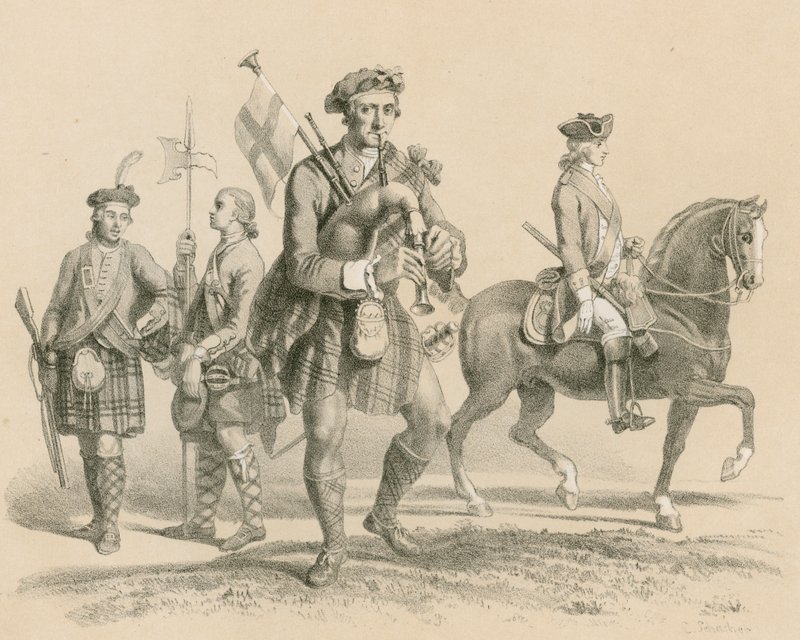 Old Highland Brigade och Life Guardsman av English School