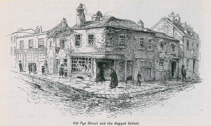 Old Pye Street och Ragged School av English School