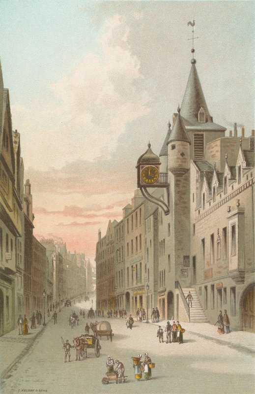 Old Tolbooth och Canongate - Edinburgh av English School
