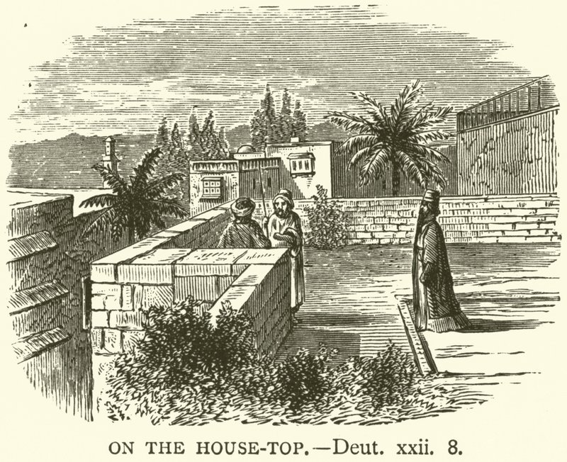 On the House-Top, Deut, xxii, 8 (gravyr) av English School