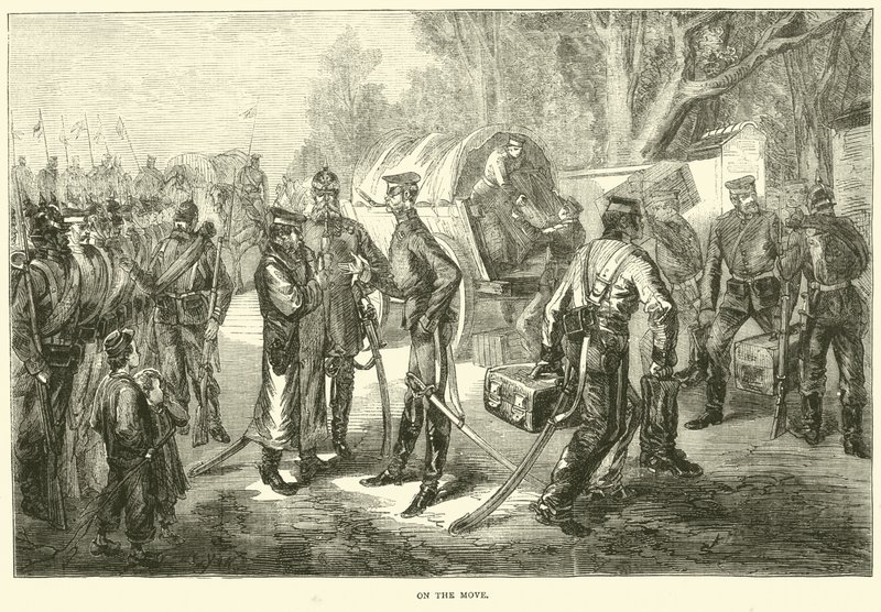 På resande fot, januari 1871 av English School